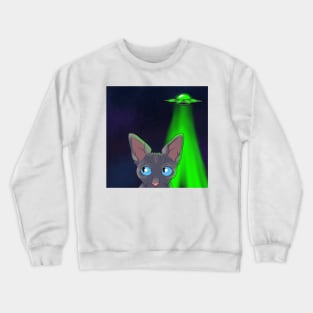 Alien Cat Crewneck Sweatshirt